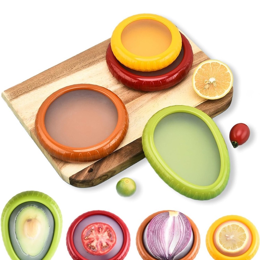 Silicone Food Covers Set - Multicolor